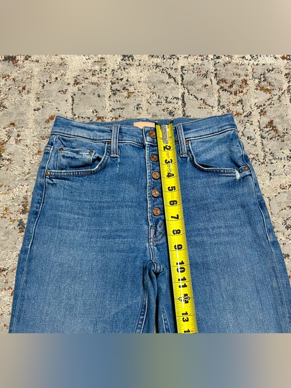 MOTHER The Pixie Tomcat Crop Jeans size 26 ankle length - Picture 4 of 12